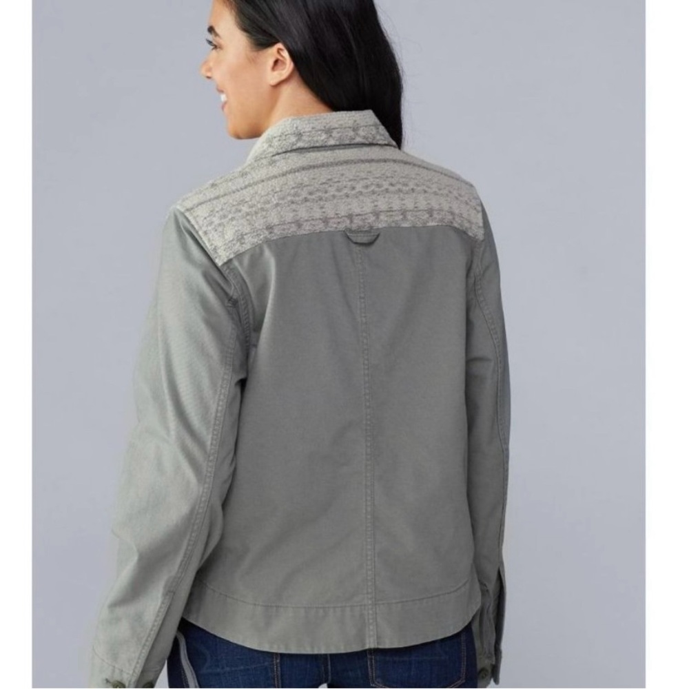 Women's REI COOPERATIVE Light Olive Green TRAILSMITH Canvas HIKING JACKET  XL - Picture 8 of 11